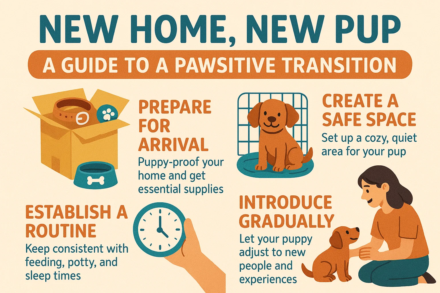 Guide for New Pup infographic