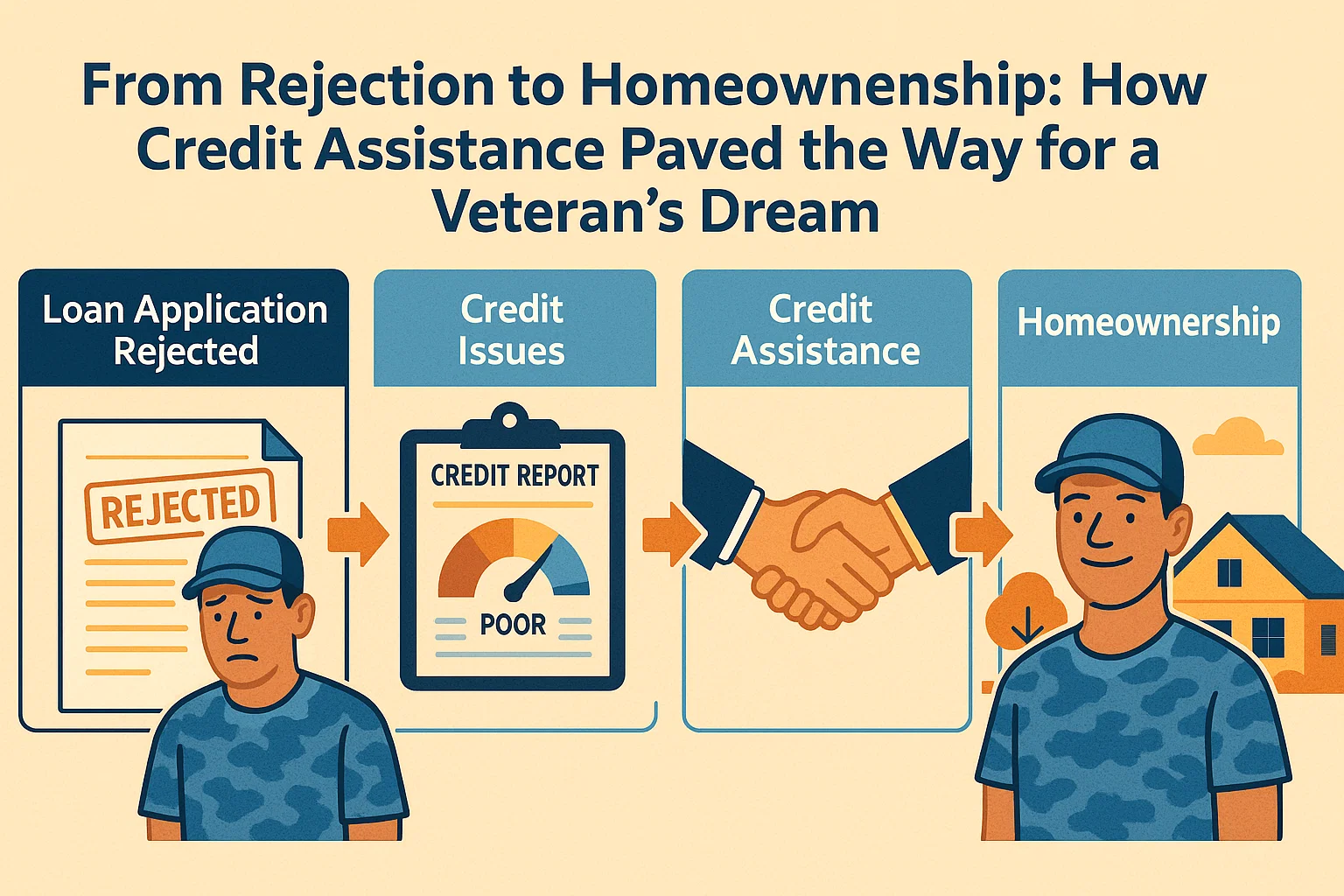Veteran's Homeownership Journey infographic