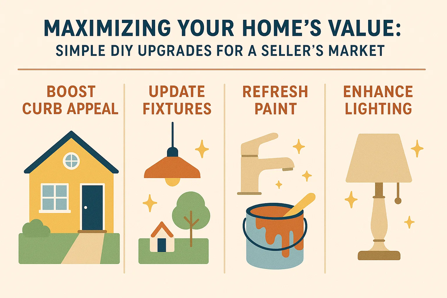 DIY Home Value Upgrades infographic