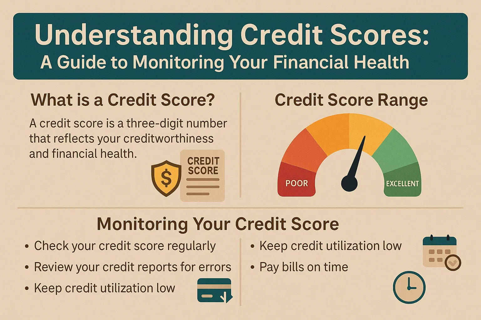 Credit Score Infographic infographic