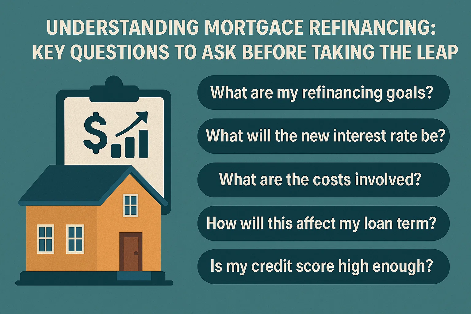 Mortgage Refinancing Questions infographic