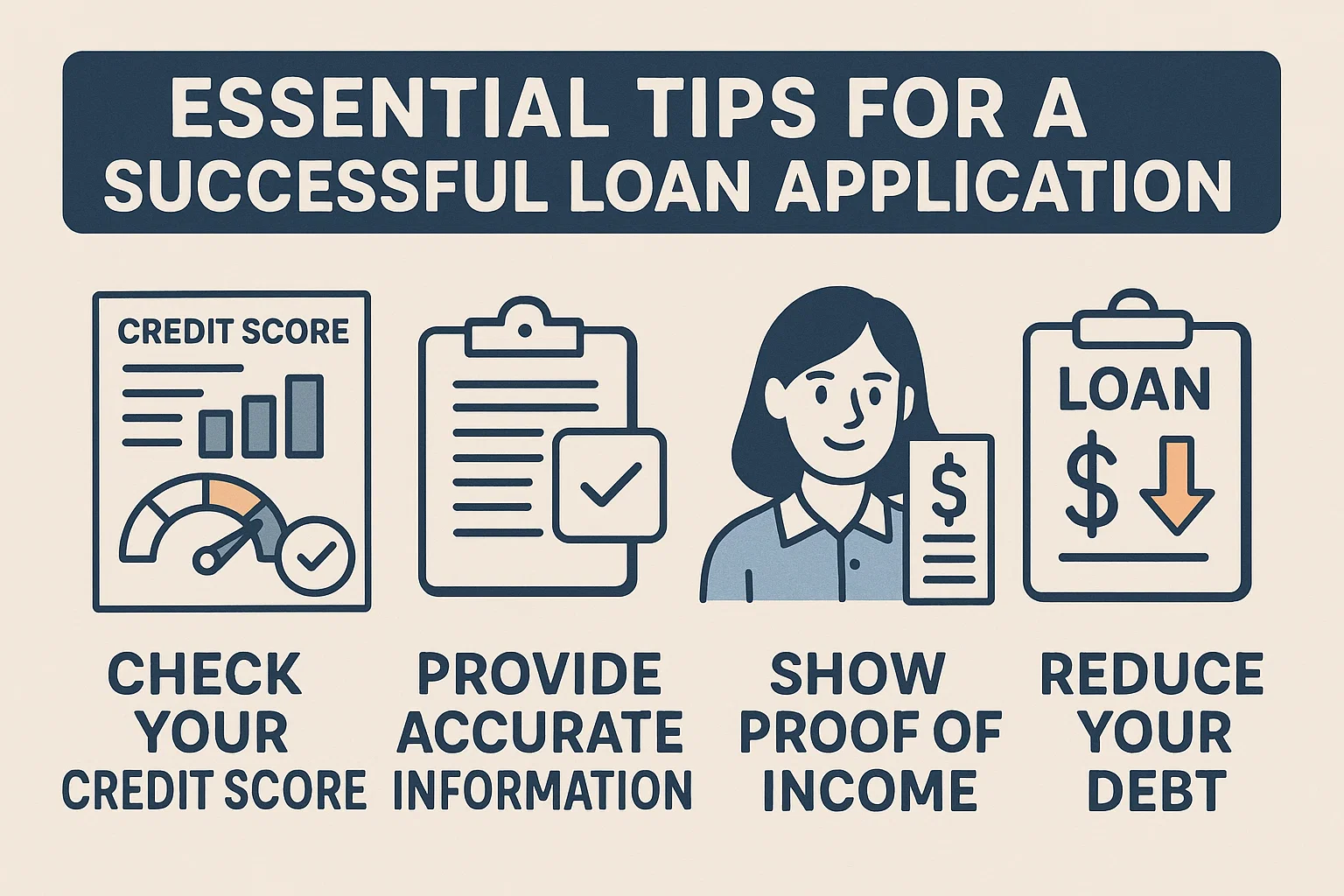 Successful Loan Tips infographic