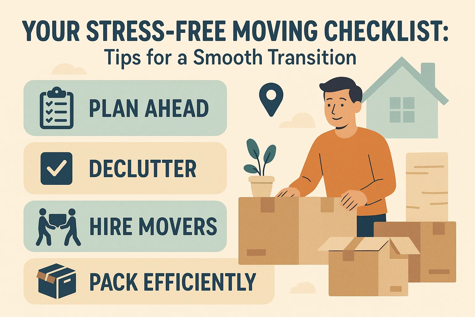 Stress-Free Moving Tips infographic