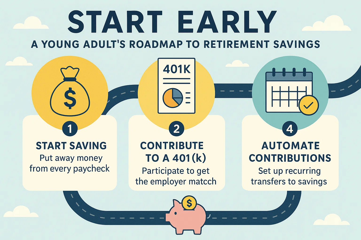 Youth Retirement Roadmap infographic