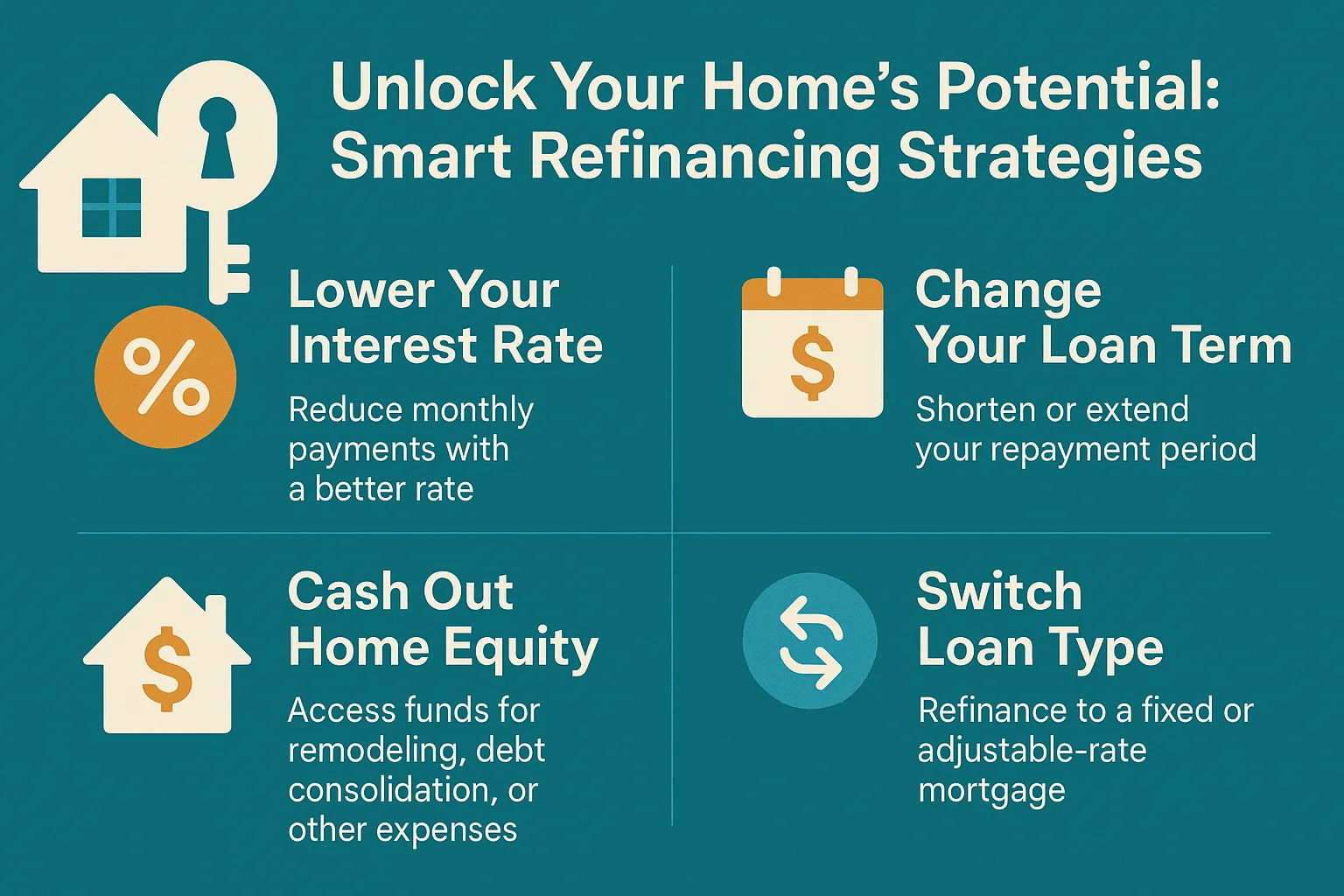 Smart Refinancing Strategies infographic