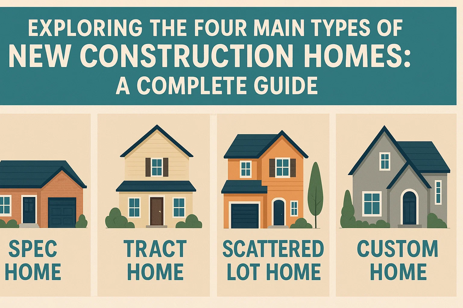 Types of New Homes infographic