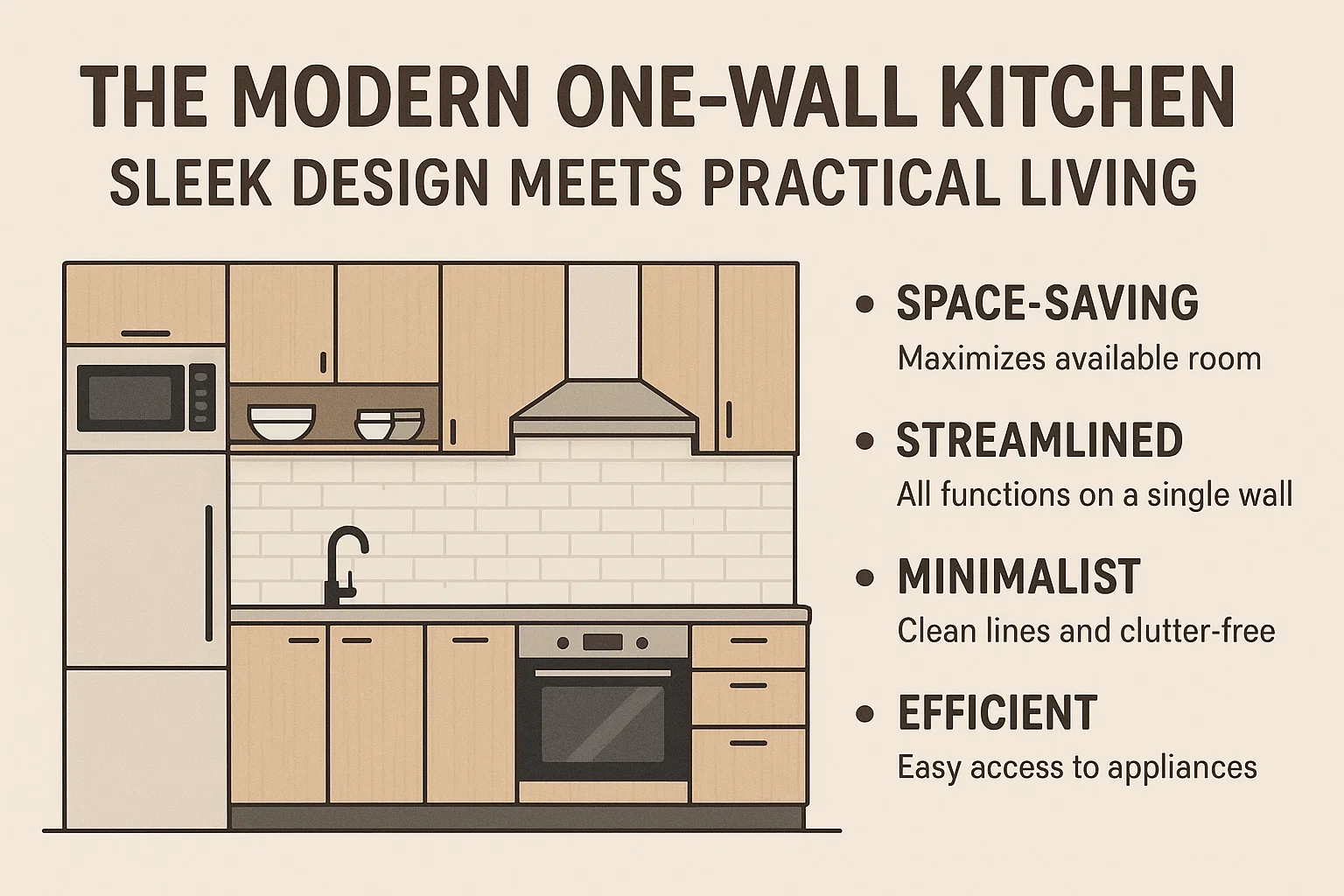 Sleek Kitchen Design infographic