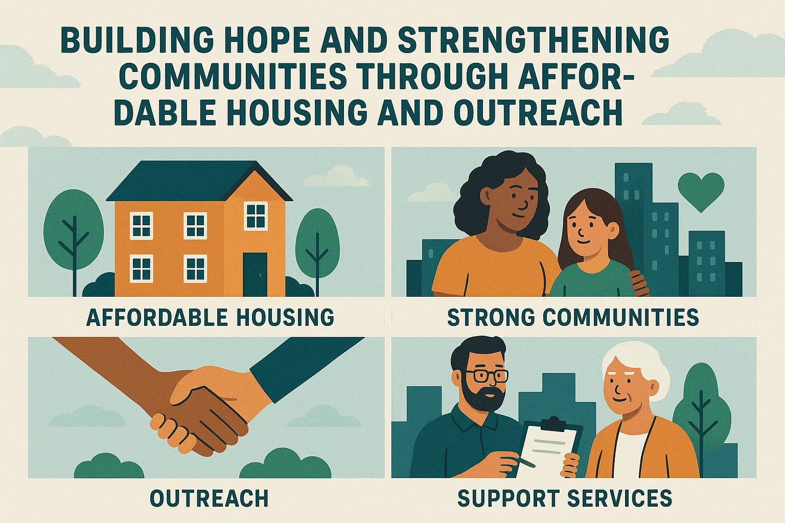 Affordable Housing Outreach infographic