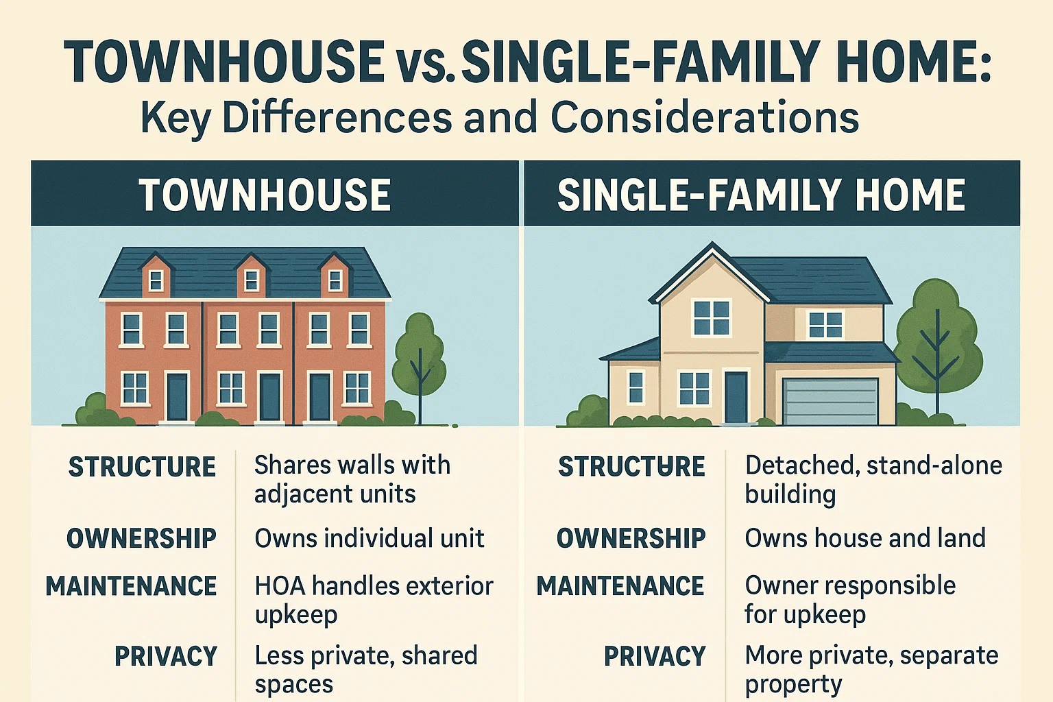 Home Comparison Infographic infographic