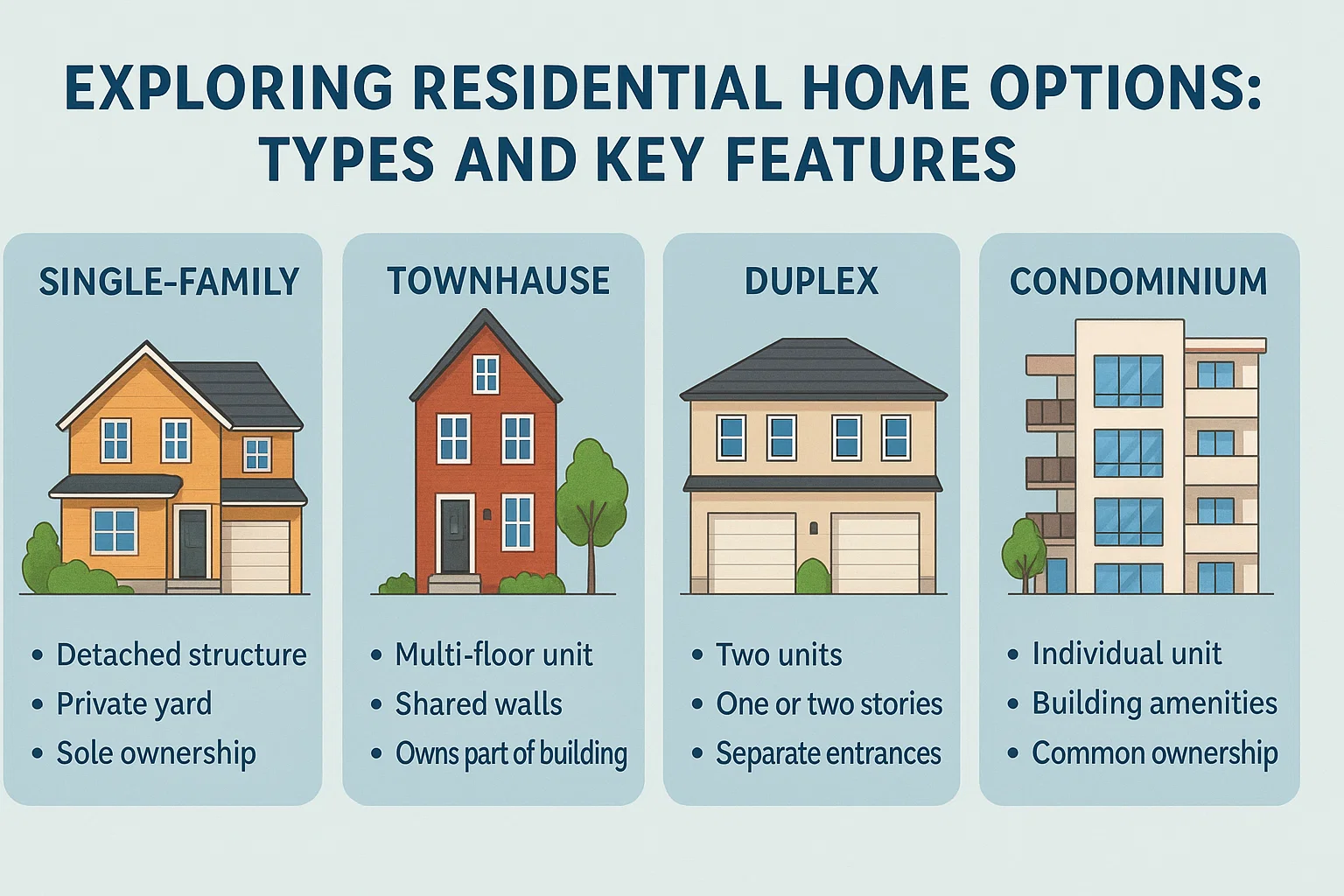 Home Types Infographic infographic