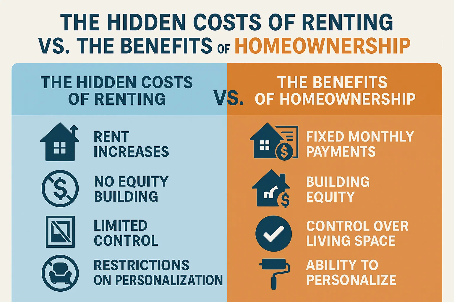 Renting vs Ownership infographic