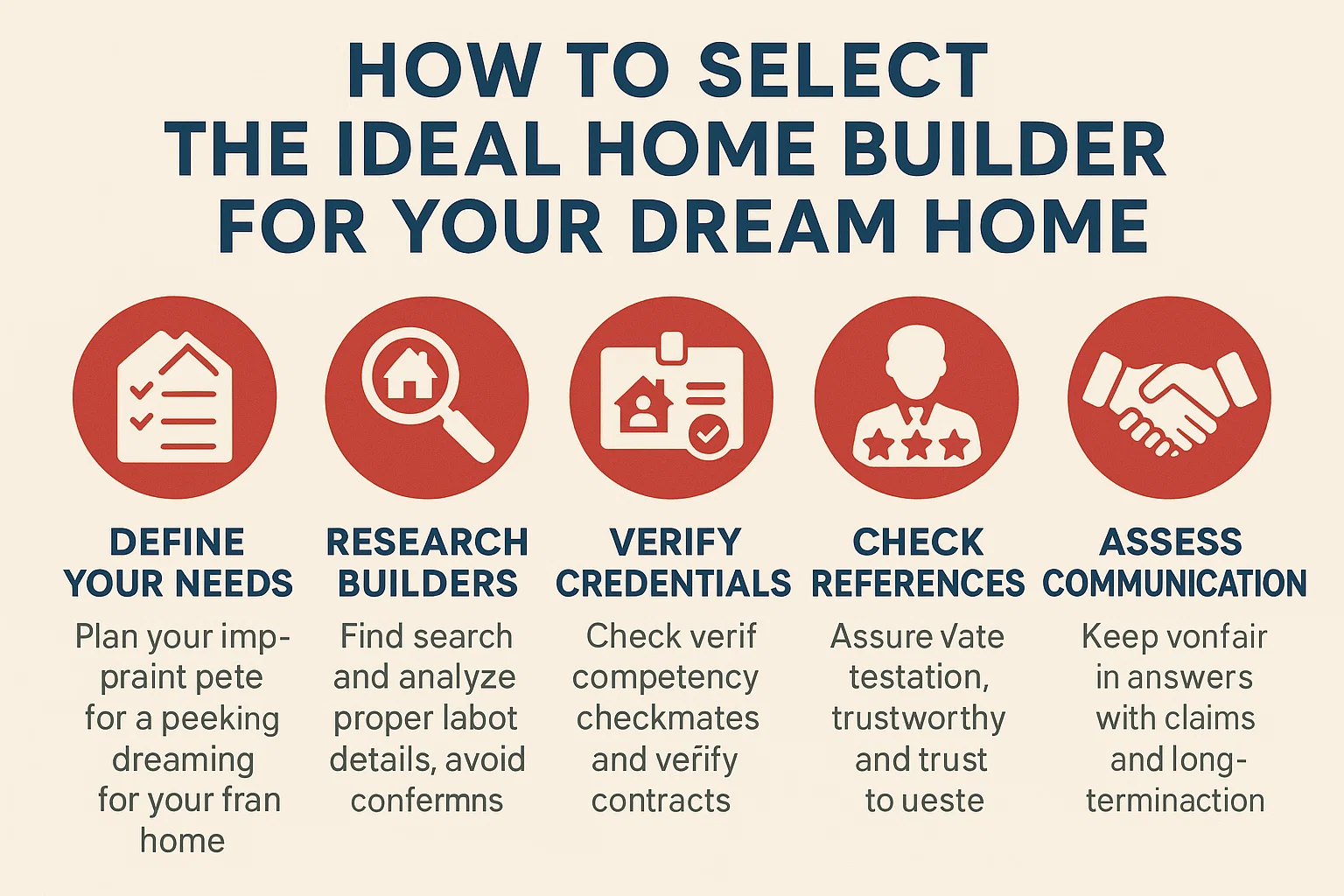 Choosing Home Builders infographic