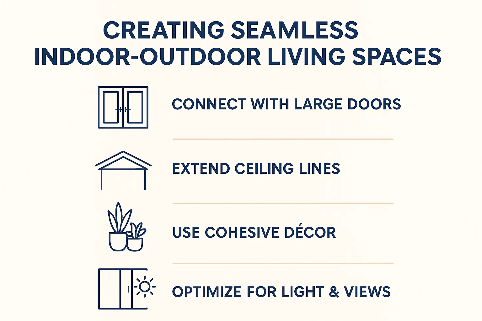Indoor-Outdoor Living Spaces infographic