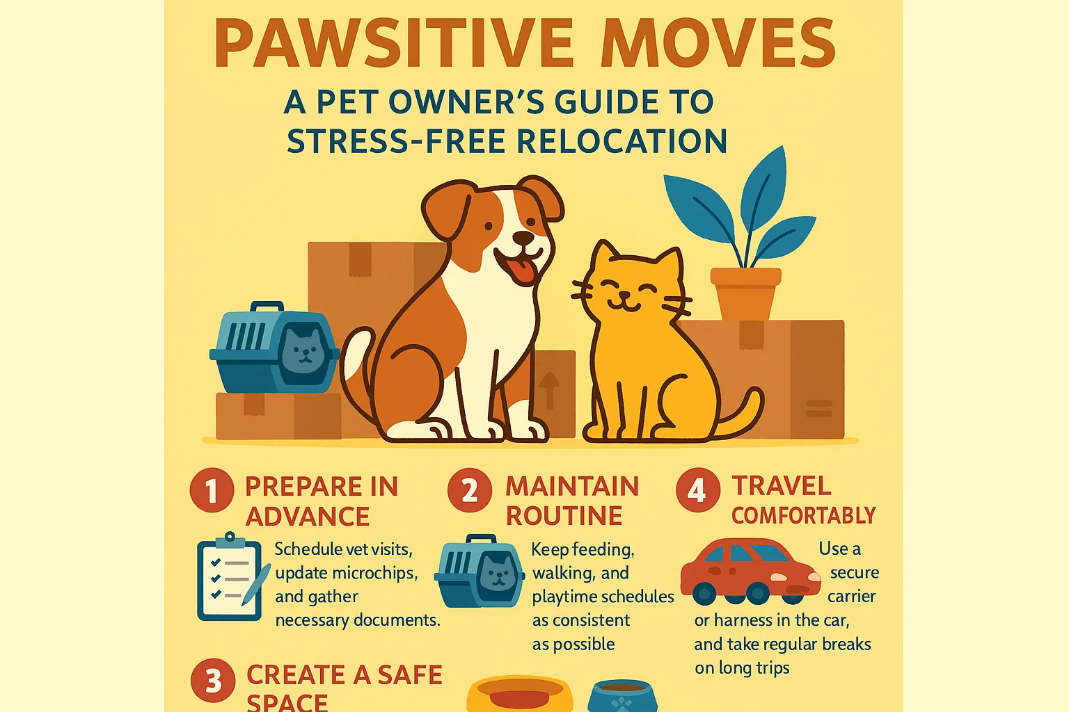Stress-Free Pet Relocation Guide infographic