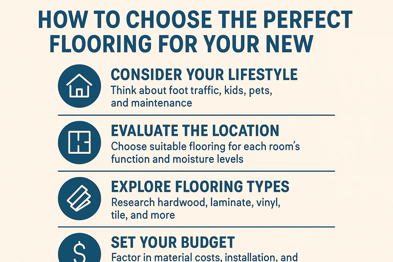 Perfect Flooring Choices infographic