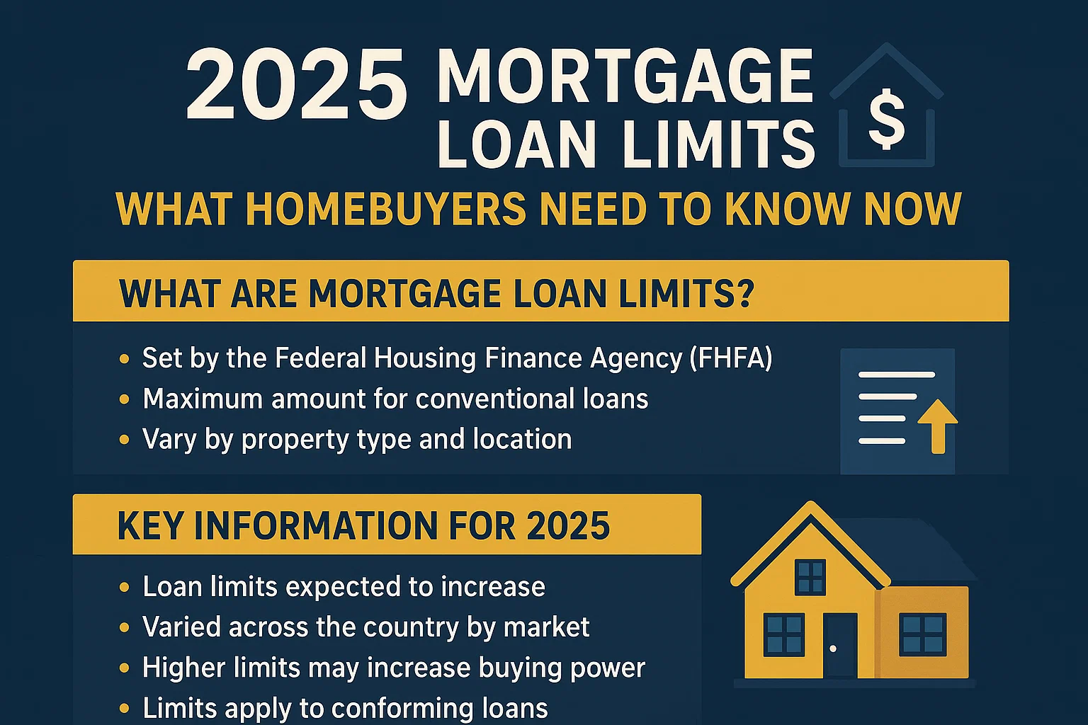2025 Loan Limits Infographic infographic