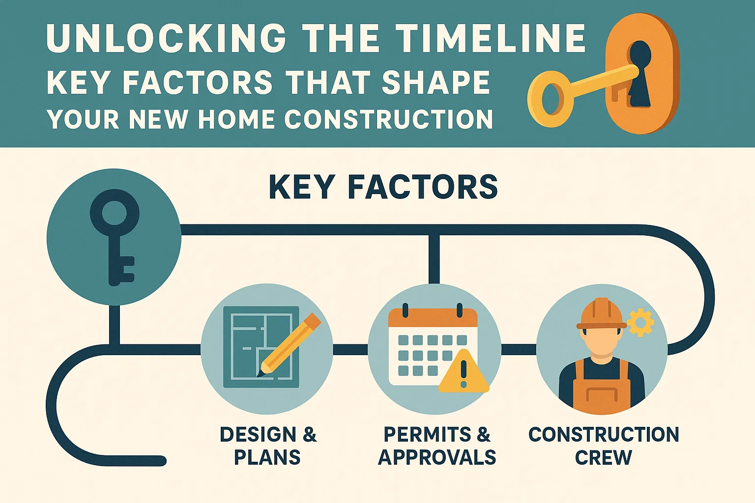 Home Construction Timeline infographic