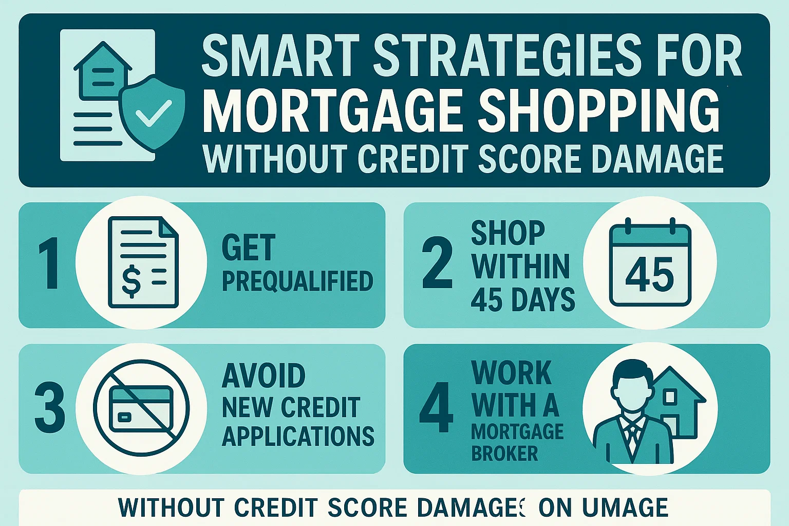 Mortgage Shopping Tips infographic