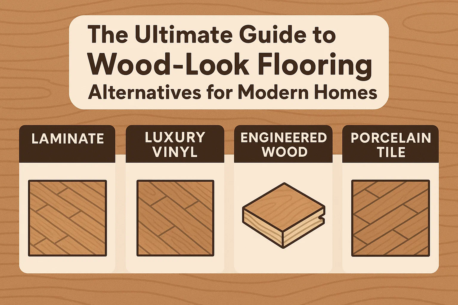 Wood Flooring Alternatives Guide infographic