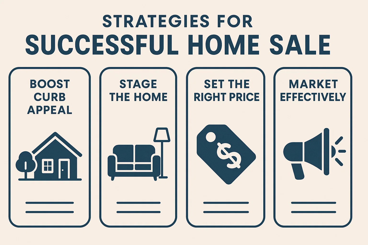 Home Sale Strategies infographic